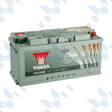 Аккумулятор Yuasa YBX 5000 110Ah R+ 900A